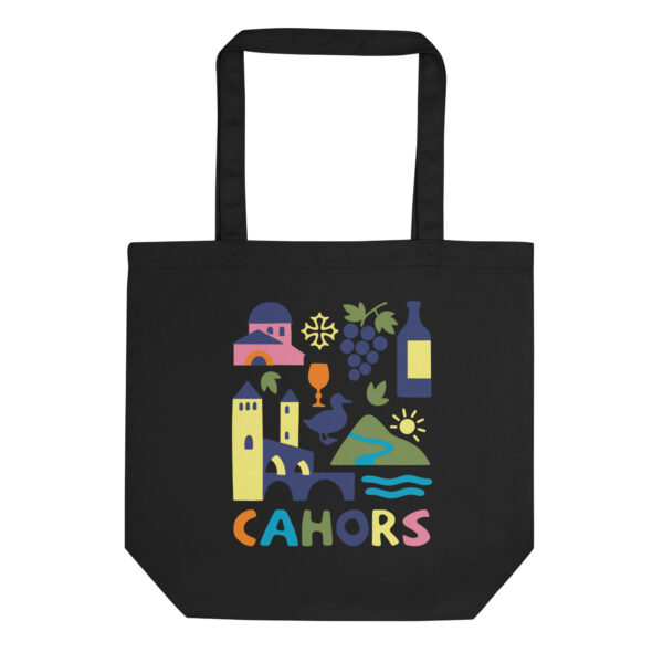 Tote Bag coton Bio <br> Cahors en couleur