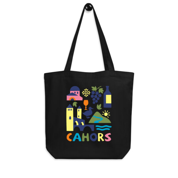 Tote Bag coton Bio <br> Cahors en couleur – Image 3