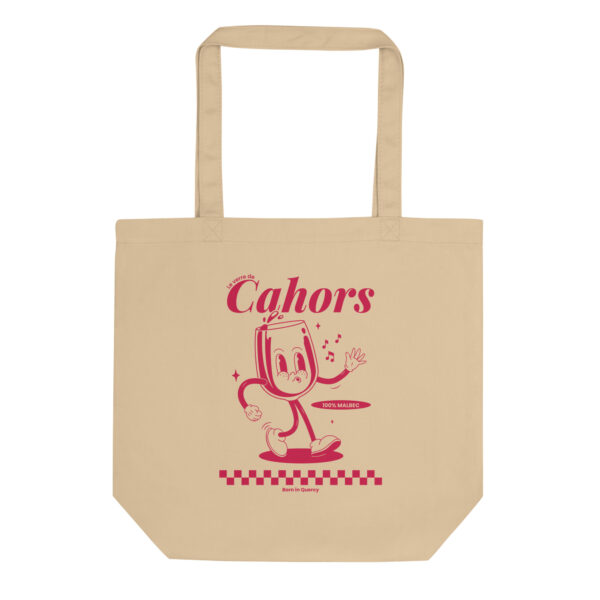 Tote Bag coton Bio <br> Le verre de Cahors
