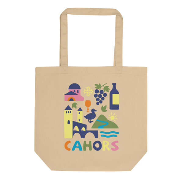 Tote Bag coton Bio <br> Cahors en couleur – Image 2